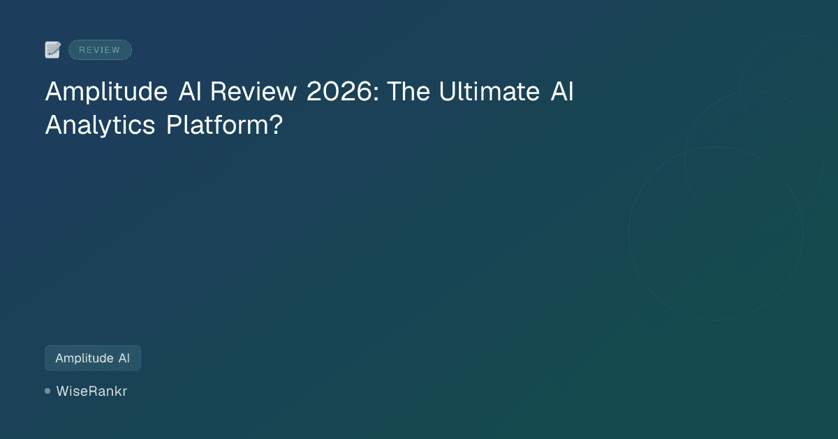 Amplitude AI Review 2026: The Ultimate AI Analytics Platform?
