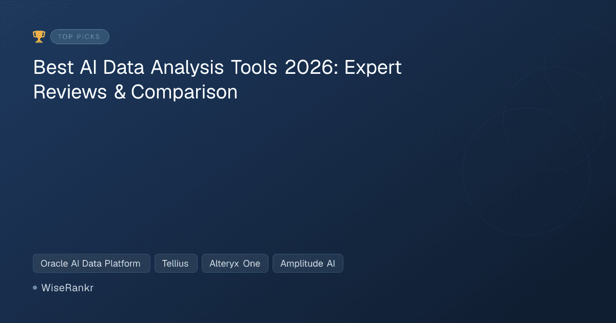 Best AI Data Analysis Tools 2026: Expert Reviews & Comparison