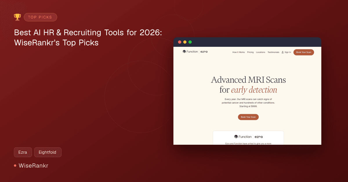 Best AI HR & Recruiting Tools for 2026: WiseRankr's Top Picks