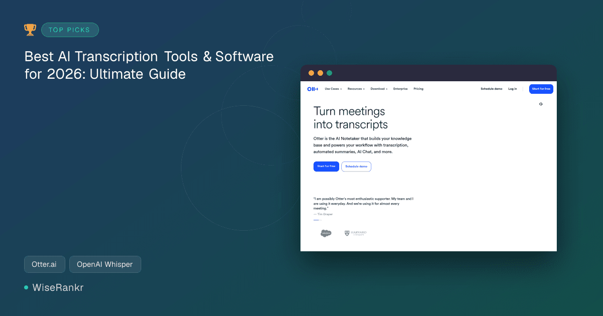 Best AI Transcription Tools & Software for 2026: Ultimate Guide