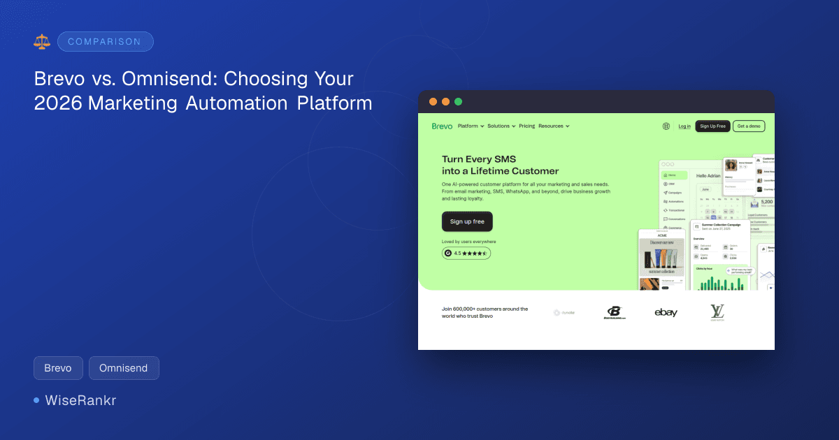 Brevo vs. Omnisend: Choosing Your 2026 Marketing Automation Platform