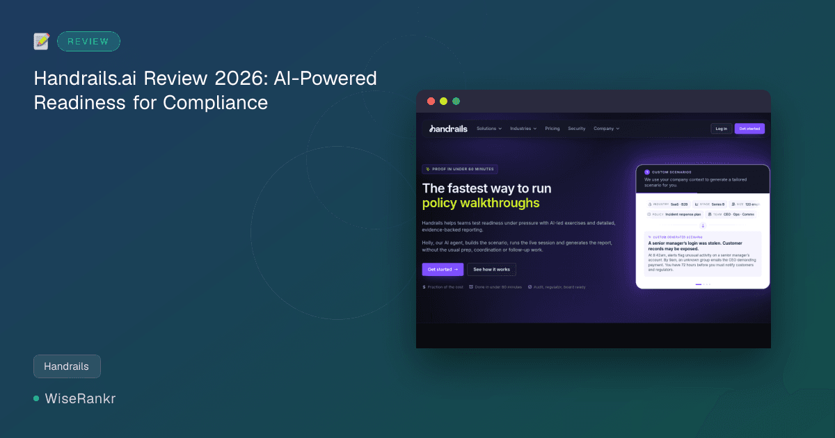 Handrails.ai Review 2026: AI-Powered Readiness for Compliance