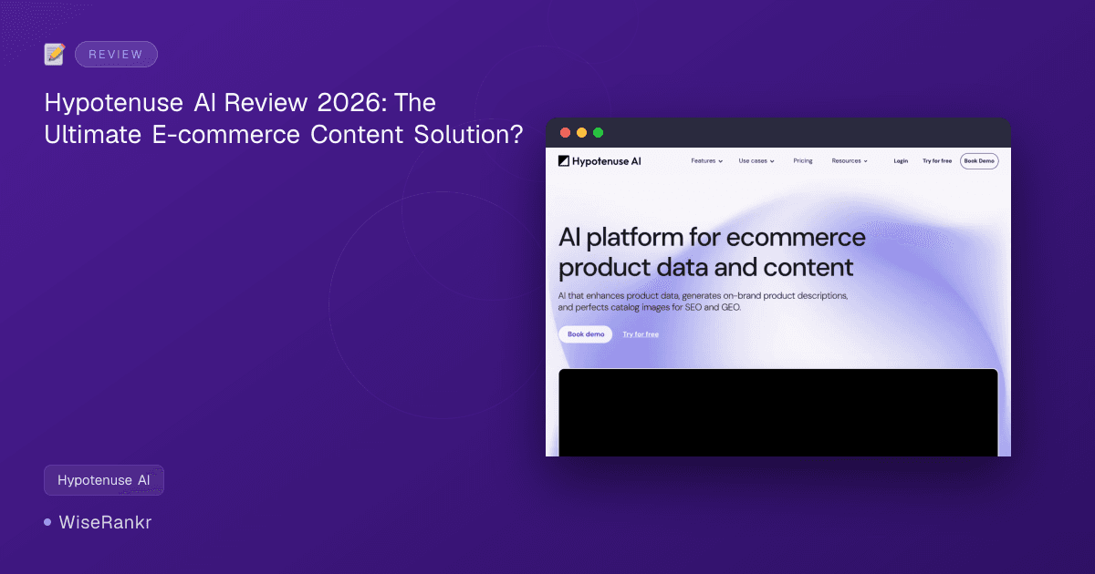 Hypotenuse AI Review 2026: The Ultimate E-commerce Content Solution?