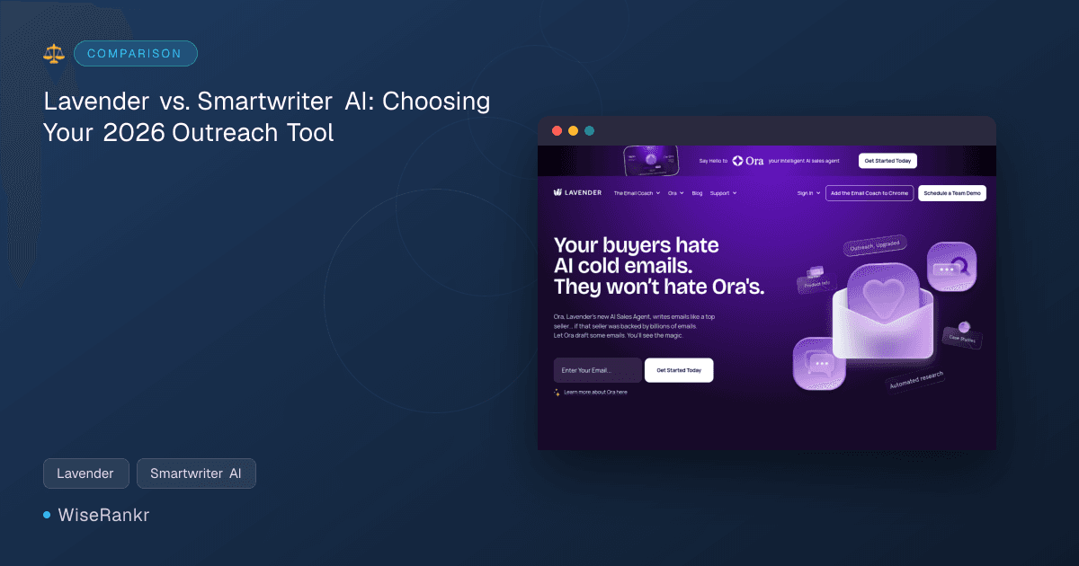Lavender vs. Smartwriter AI: Choosing Your 2026 Outreach Tool