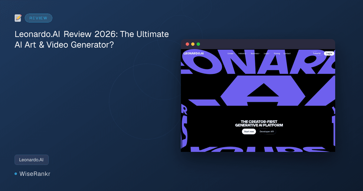 Leonardo.AI Review 2026: The Ultimate AI Art & Video Generator?