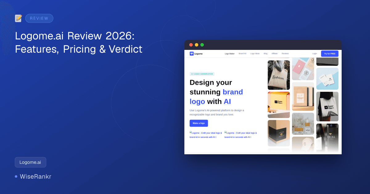Logome.ai Review 2026: Features, Pricing & Verdict