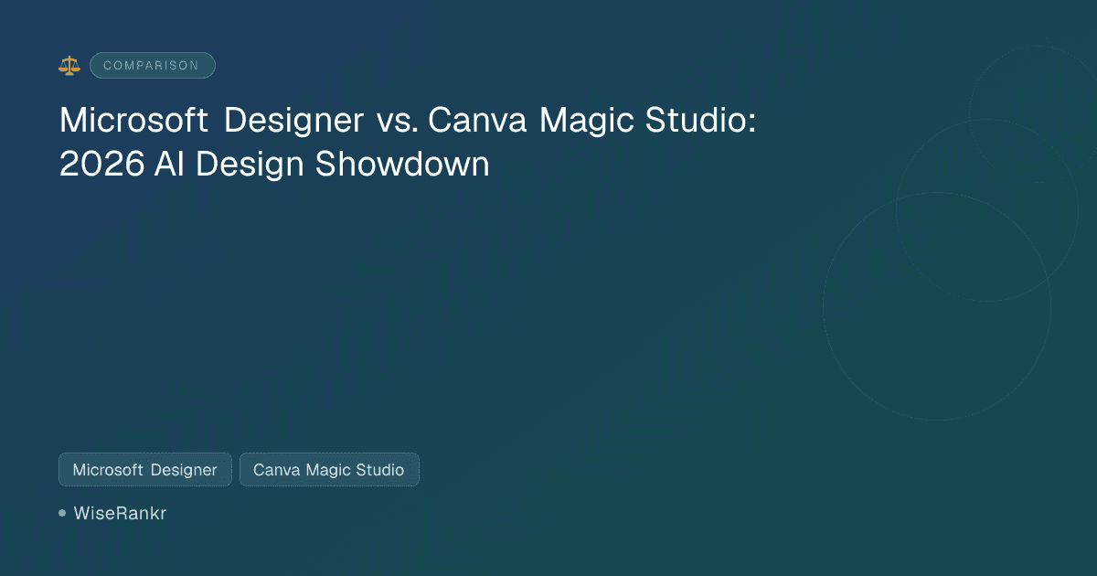 Microsoft Designer vs. Canva Magic Studio: 2026 AI Design Showdown