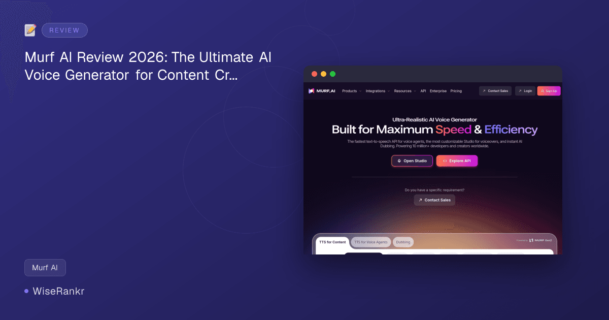 Murf AI Review 2026: The Ultimate AI Voice Generator for Content Creators