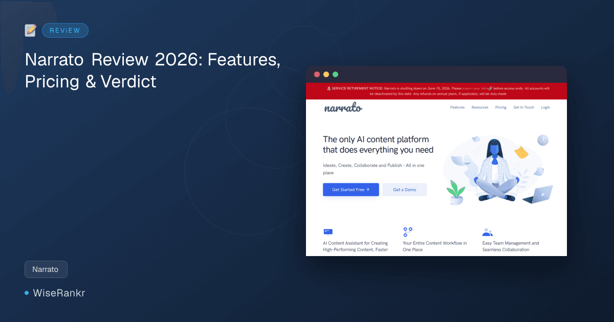 Narrato Review 2026: Features, Pricing & Verdict