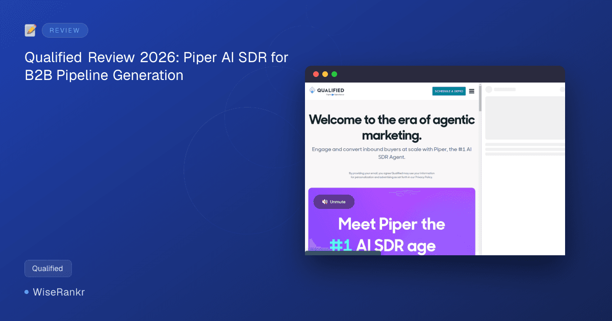 Qualified Review 2026: Piper AI SDR for B2B Pipeline Generation