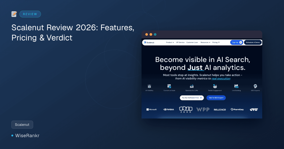 Scalenut Review 2026: Features, Pricing & Verdict