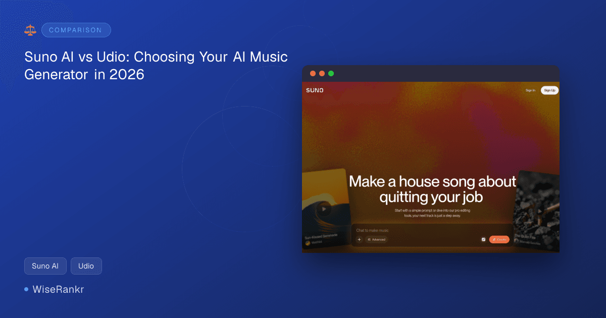 Suno AI vs Udio: Choosing Your AI Music Generator in 2026