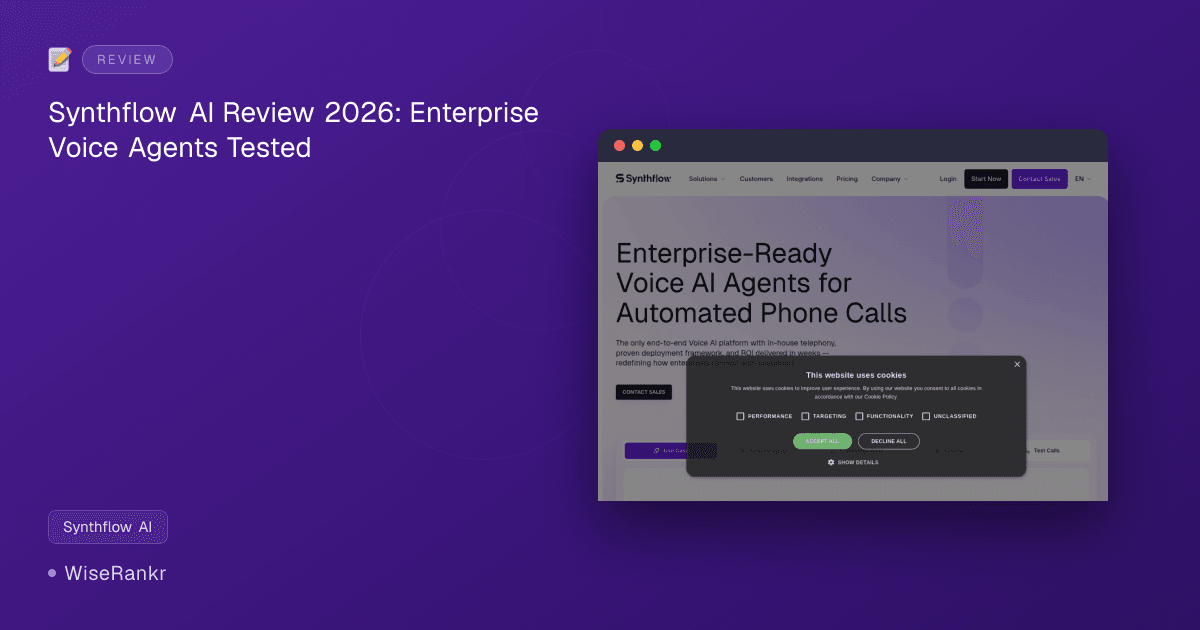 Synthflow AI Review 2026: Enterprise Voice Agents Tested