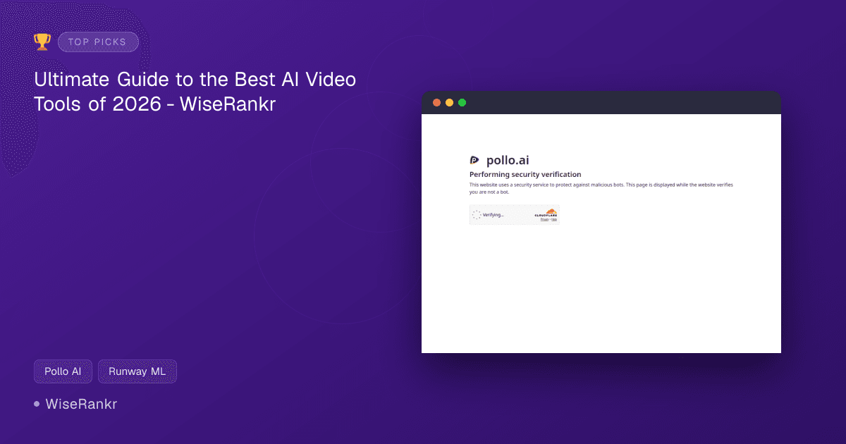 Ultimate Guide to the Best AI Video Tools of 2026 - WiseRankr