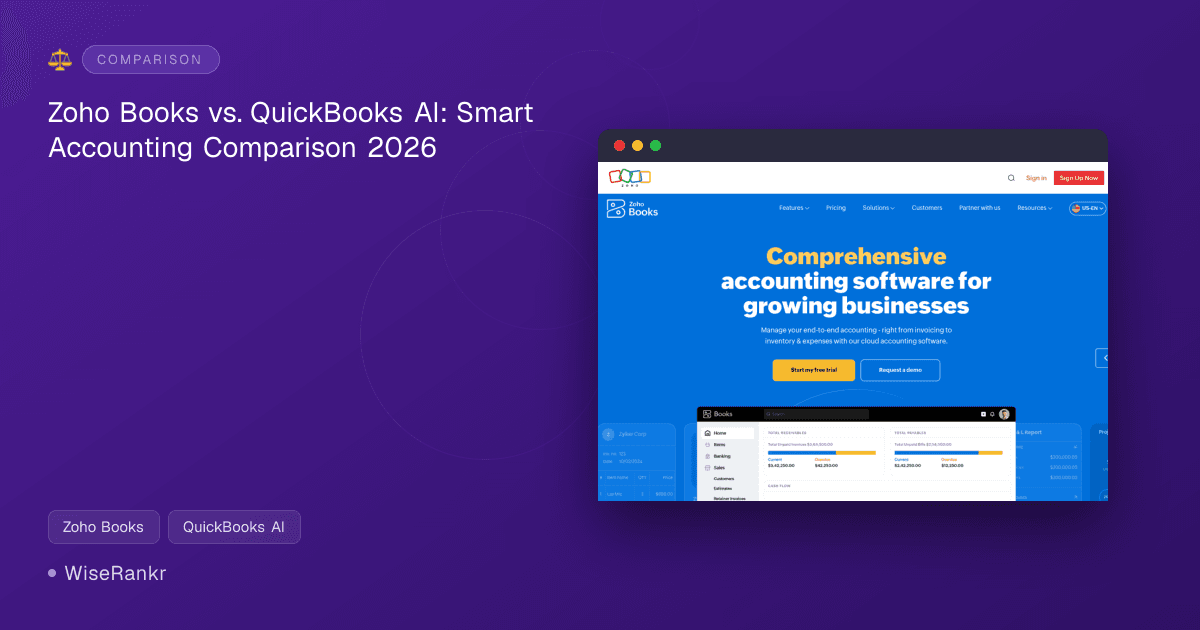 Zoho Books vs. QuickBooks AI: Smart Accounting Comparison 2026